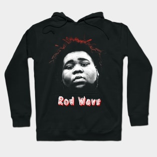 Rod Wave Red Portraid Hoodie